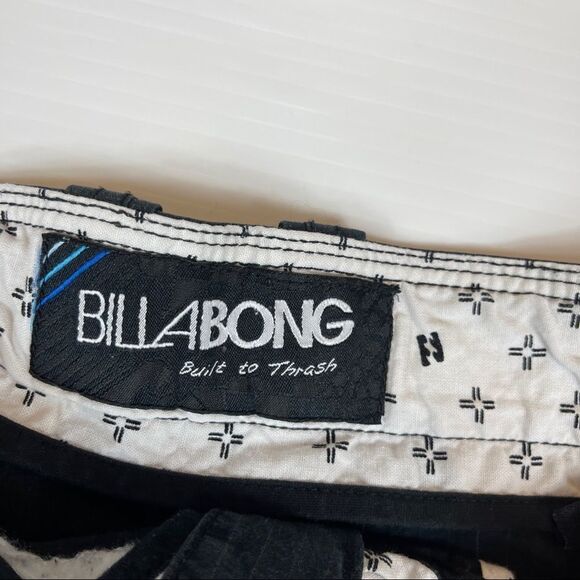 Billabong Design Works Shorts Black Cargo Outdoors Casual Men's 36 Flat Front - Picture 4 of 11